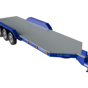 Pangolin Terra 6-25-14000 composite utility trailer front view showing corrosion-resistant composite frame and modular deck