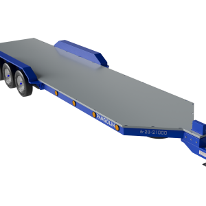 Pangolin Terra 6-28-21000 composite utility trailer front view showing corrosion-resistant composite frame and modular deck