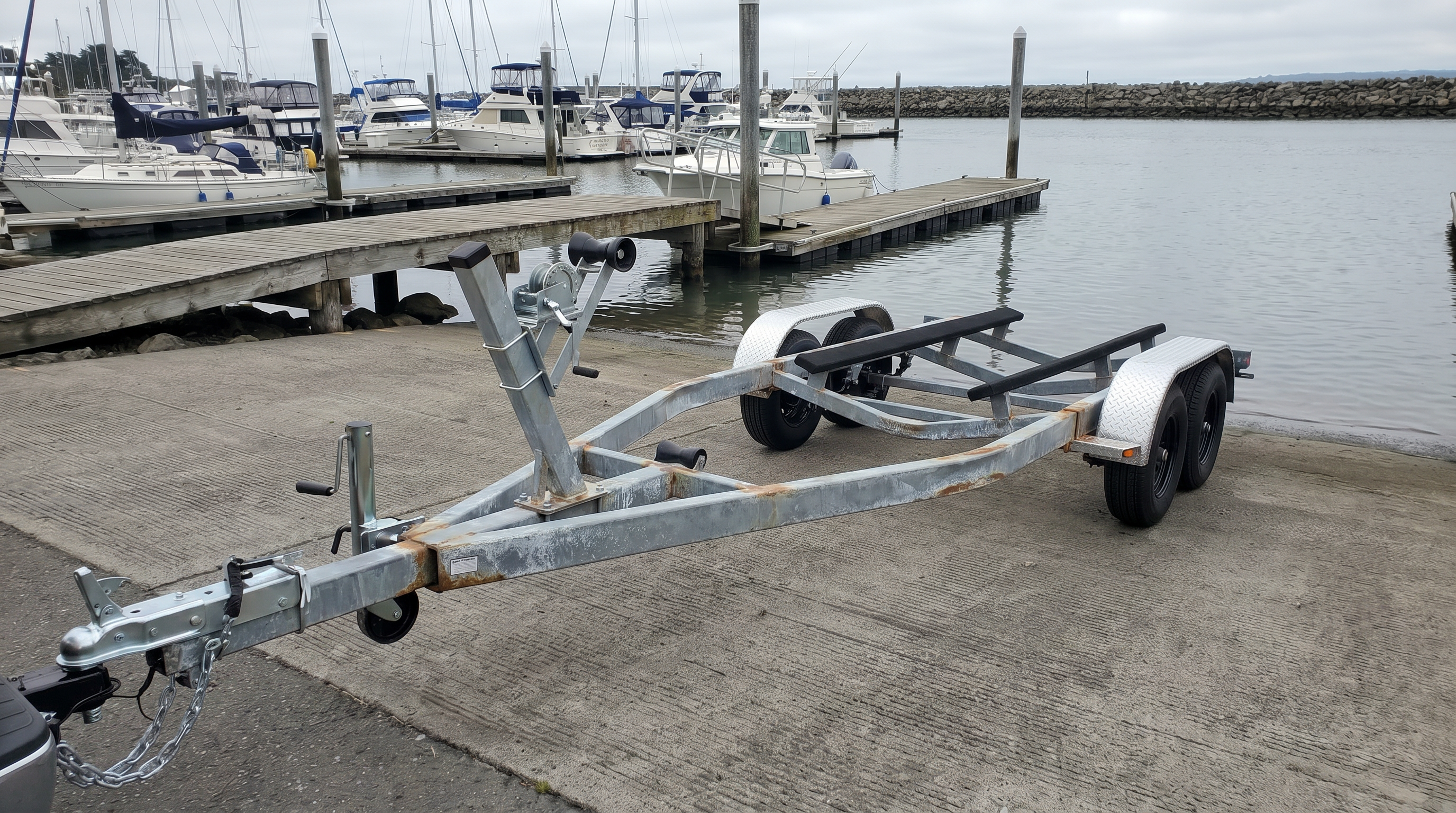 Steel trailer aging frame 2