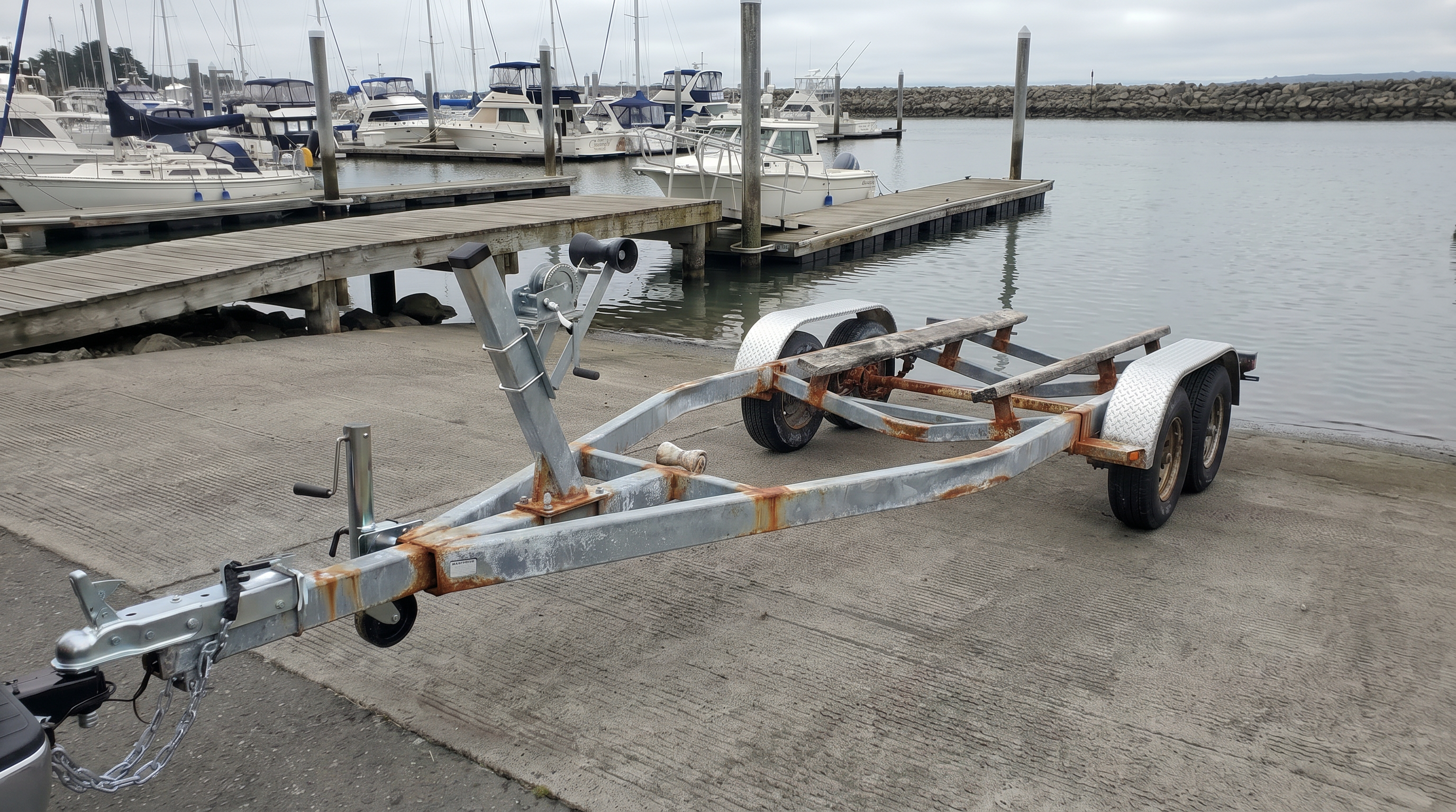 Steel trailer aging frame 3
