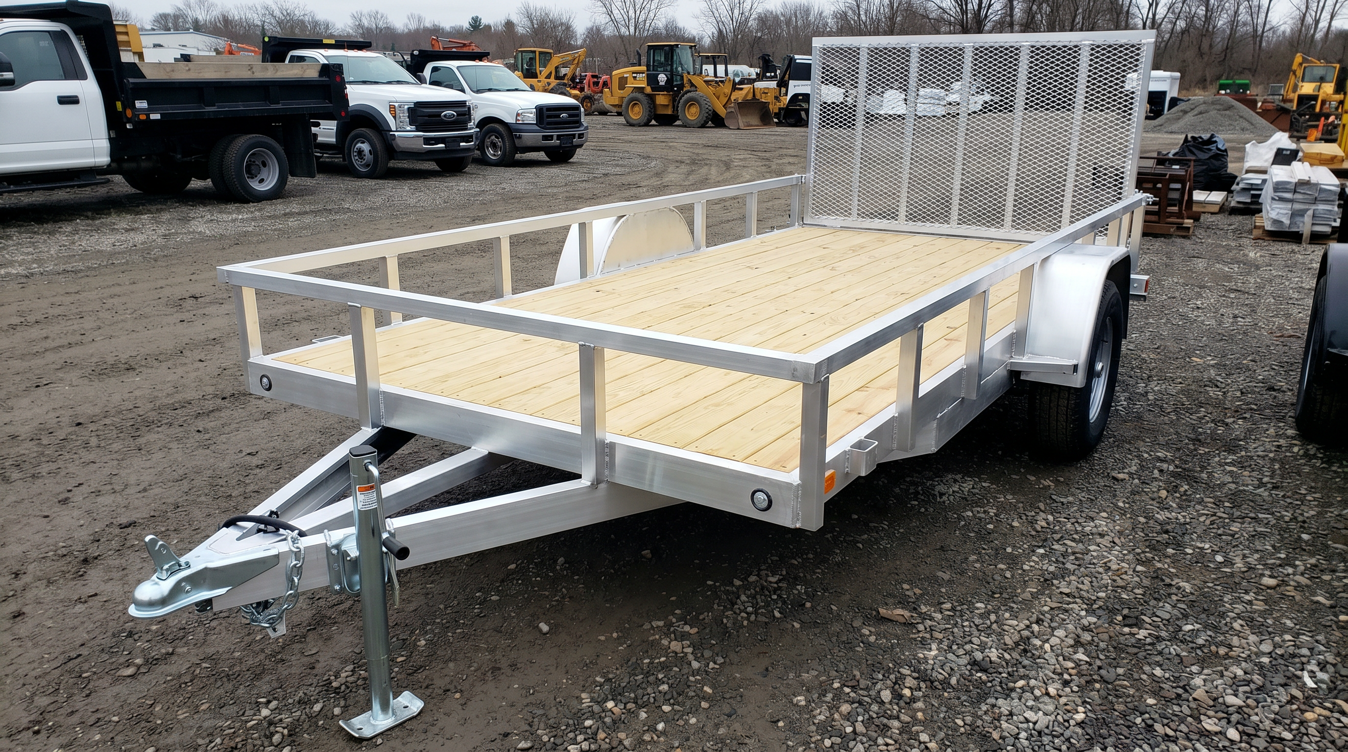 Aluminum trailer aging frame 1