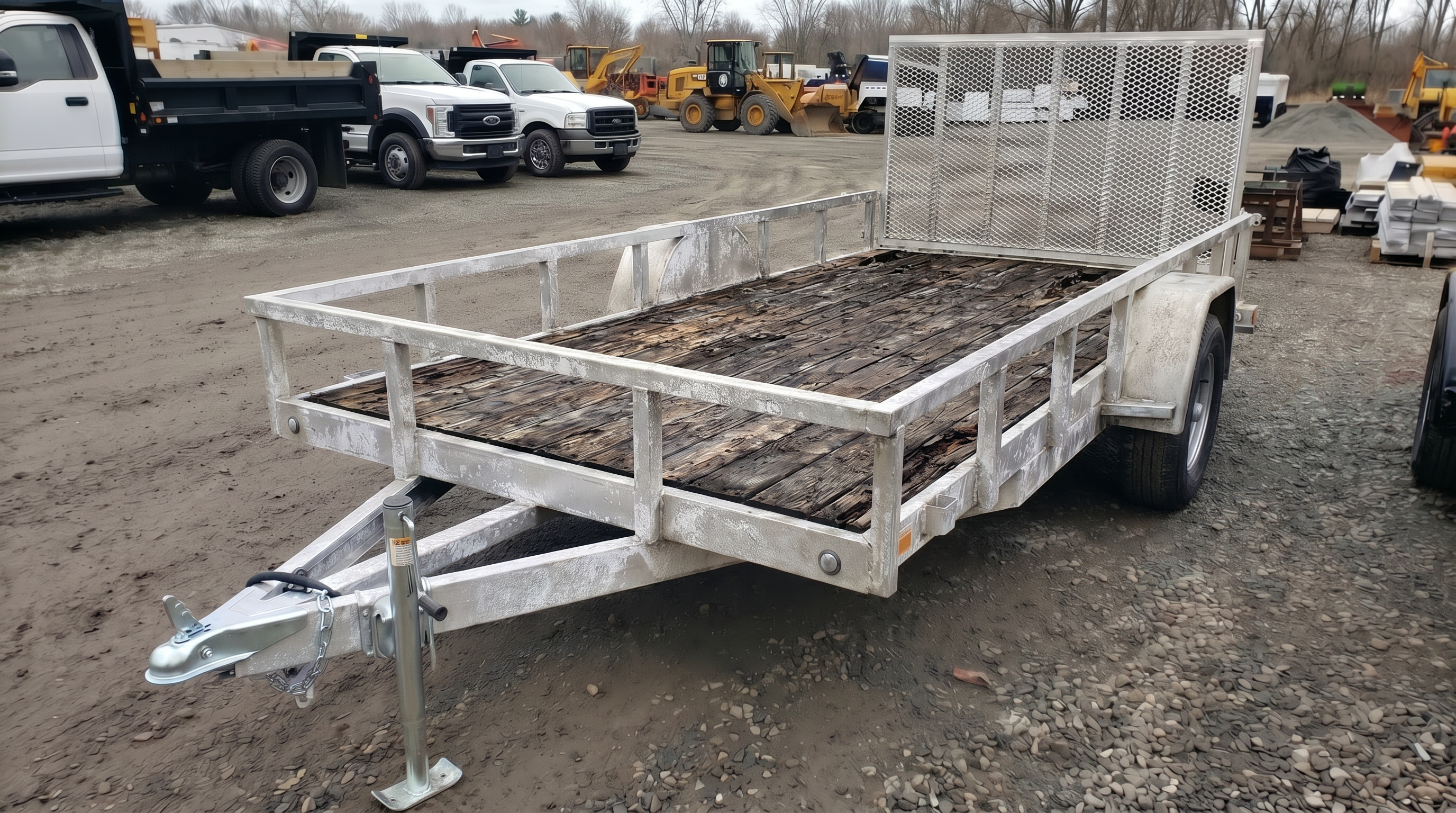 Aluminum trailer aging frame 5