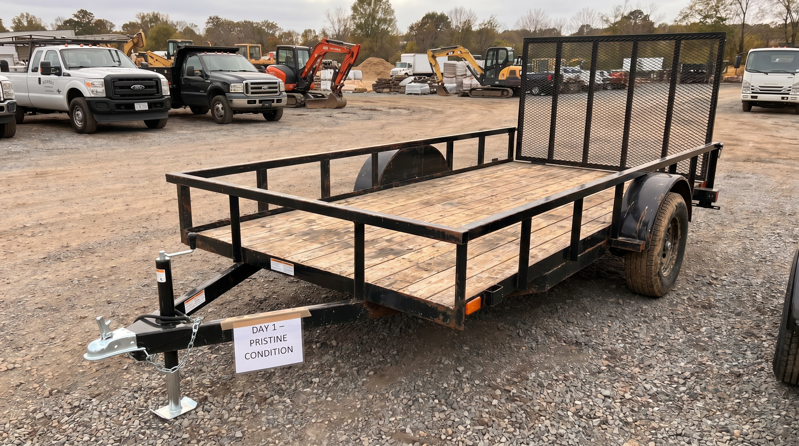 Steel trailer aging frame 2
